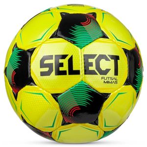 Мяч футзал. SELECT Futsal Mimas V26, 1053471007, р.4,FIFA Basic, 32п, ПУ, руч.сш, желто-зелено-черн. 4