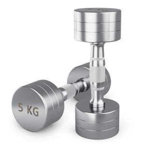 Гантель UNIX Fit PRO круглая хромированная 5 кг, 2 шт. UNIX Fit™ DBRND5PCEx2