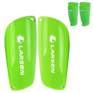 Щитки футбольные для гетр с карманами Larsen NT60019 лайм