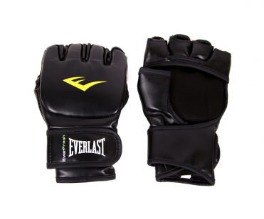 Перчатки Everlast Martial Arts Grappling PU S/M черные 7560SMU