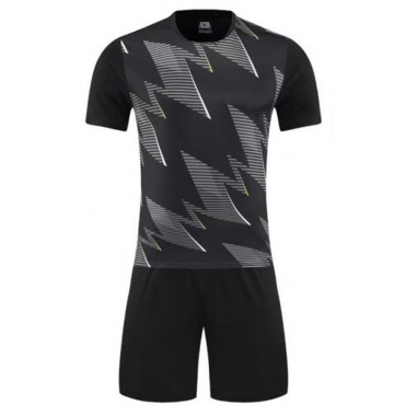 Форма футбольная 6205 black/grey/lime (футболка, шорты) р22 (120-130 см) Larsen 369627