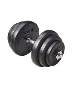 Гантель разборная пластиковая в коробке DB-720, 19,5 кг BASEFIT ЦБ-00001681