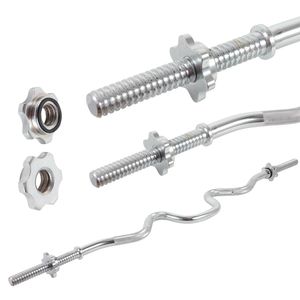 Гриф Z-образный Start UP Д25мм, дл1,2м, макс.вес 150кг + 2 замка-гайки HD6509