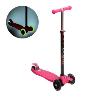Самокат MAXI LED 120/80мм pink RGX MAXI LED pink