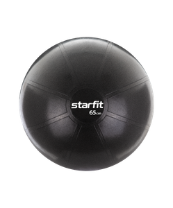 БЕЗ УПАКОВКИ Фитбол STARFIT GB-107, 65 см, 1200 гр, без насоса, черный, антивзрыв STARFIT ЦБ-00000856