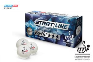 Мячи Start line EXPERT V40+ 3* (ITTF) (10 шт) 8334