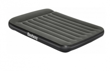 Матрас надувной Bestway 2 мест. флок 67681 серый 191х137х30см Bestway 370430