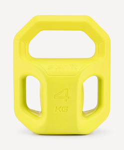 Гиря пластиковая DB-505, 4 кг, желтый Starfit ЦБ-00003606