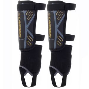 Щитки футбольные с защитой голеностопа Larsen 6890N черный Larsen 337717