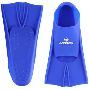 6975 NEW Ласты укороченные силиконовые Larsen 37-39 тем.синий
