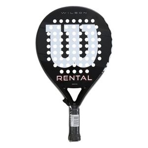Ракетка для падела WILSON Rental Padel Racket V1 BKWH, WR203211U2, стекловолокно, черный