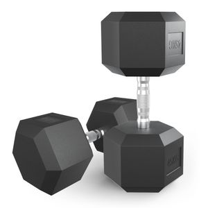 Гантель гексагональная UNIX Fit обрезиненная 45 кг, 2 шт. UNIX Fit™ DBHEX45x2