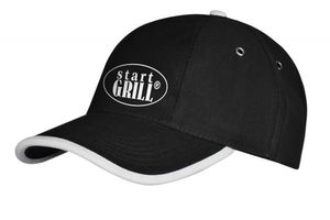Бейсболка черная с нанесением логотипа Start Grill SG-BC