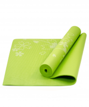 Коврик для йоги STAR FIT FM-102 PVC с рисунком, зеленый УТ-00007238
