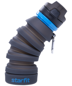 Бутылка для воды складная Pro FB-100, с карабином, серый Starfit УТ-00019225