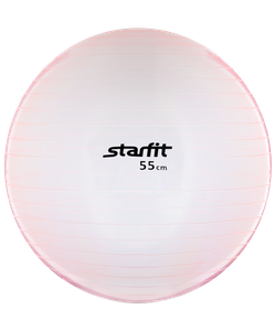 Мяч гимнастический Star Fit GB-105 прозрачный розовый 55 см (антивзрыв) УТ-00009048