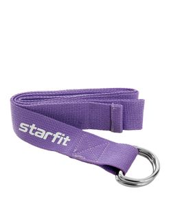Ремень для йоги Core YB-100 186 см, хлопок, фиолетовый пастель Starfit УТ-00019278