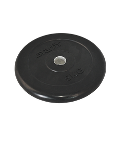 Диск обрезиненный Core BB-202 d=26 мм, черный, 5 кг Starfit УТ-00018806