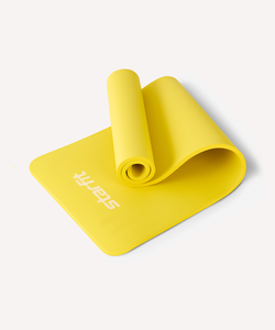БЕЗ УПАКОВКИ Коврик для йоги и фитнеса STARFIT FM-301, NBR, 183x61x1,5 см, желтый STARFIT ЦБ-00007748