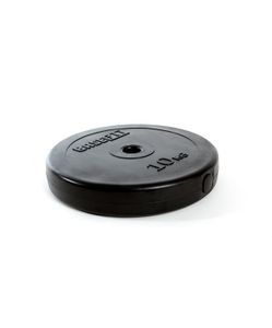 Диск пластиковый BB-203 10 кг, d=26 мм, черный BASEFIT УТ-00019756