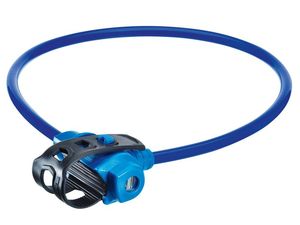 Замок тросовый KS 211 Kids, 10мм х 75см, синий, Fixxgo TRELOCK NTR02834