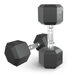 Гантель гексагональная UNIX Fit обрезиненная 10 кг, 2 шт. UNIX Fit™ DBHEX10x2