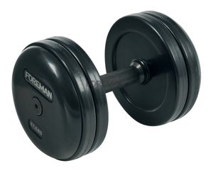 Фиксированные гантели в сборе FOREMAN FP/RUB-EPR 27,5 кг, черный с логотипом FOREMAN FP\RUB-EPR/27.5KG\BK-FM-00