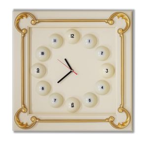 Часы Квадрат Ренессанс Голд граб/шпон (Авт. № 3) #Авт.№3