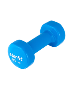 Гантель виниловая DB-101 2,5 кг, синий Starfit УТ-00018824