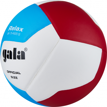 Мяч вол. GALA Relax 12, BV5465S, р. 5, синт. кожа ПУ, клееный, бут. камера, жёлто-сине-красный 5 GALA BV5465S