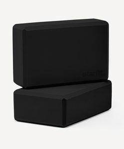 УЦЕНКА Блок для йоги Starfit YB-200 EVA, черный, пара Starfit ЦБ-00007187