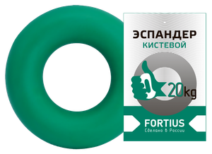 Эспандер-кольцо FORTIUS 20 кг зеленый