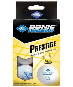 Мяч для настольного тенниса 2* Prestige, 6 шт., белый Donic УТ-00019023