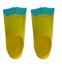 Ласты короткие JE-F24 lime/blue (30-32) Alpha Caprice JE-F24