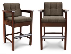 Стул бильярдный High-Style ясень МДФ (№1,Экокожа Mahogany,Винилискожа (Mahogany) цвет № 202) СтБ.HS.ЯсМДФ#№1