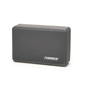 Блок для йоги TORRES, YL8005GR, размер 8x15x23 см, материал ЭВА+ПУ, серый