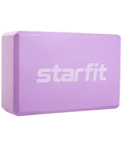 Блок для йоги Core YB-200 EVA, фиолетовый пастель Starfit УТ-00018927