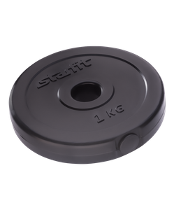 Диск пластиковый BB-203  1 кг, d=26 мм, черный, 2 шт Starfit УТ-00021246