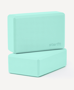 УЦЕНКА Блок для йоги STARFIT YB-200 EVA, мятный, пара STARFIT ЦБ-00007766