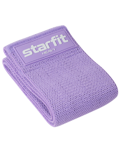 Мини-эспандер STARFIT ES-204, высокая нагрузка, текстиль, фиолетовый пастель