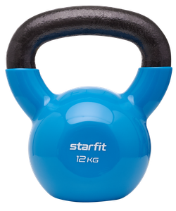 Гиря виниловая DB-401, 12 кг, синий Starfit УТ-00018838