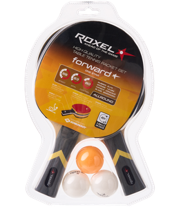 БЕЗ УПАКОВКИ Набор для настольного тенниса Roxel Forward, 2 ракетки, 3 мяча Roxel ЦБ-00003592
