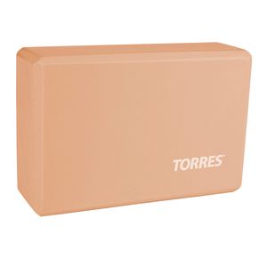 Блок для йоги TORRES, YL8005P, размер 8x15x23 см, материал ЭВА, пудровый TORRES YL8005P