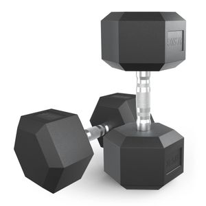 Гантель гексагональная UNIX Fit обрезиненная 27,5 кг, 2 шт. UNIX Fit™ DBHEX27_5x2