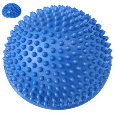 Полусфера массажная Sportex круглая надувная C33513-1 (синяя) (ПВХ) d-16 см 10017566 