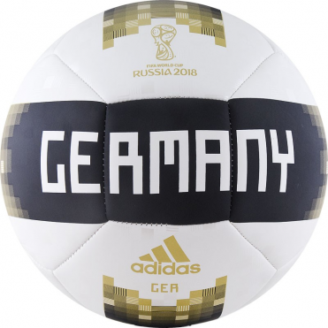Мяч футбольный ADIDAS WC2018 Capitano DFB CE9960 размер 5 бело-черн-золот