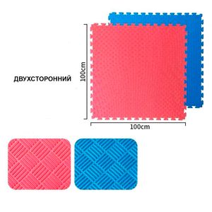 Будо-мат DFC 100 x 100 см, 20 мм, цвет сине-красный EVATAT-RB-100/100/2