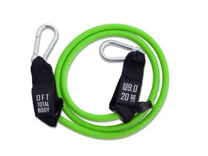 Эспандер из натурального латекса с карабинами сопротивление 20 lbs Original FitTools FT-ULTX-20