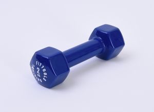 Гантель в виниловой оболочке 2 кг (Цвет - синий) Original FitTools FT-VWB-2