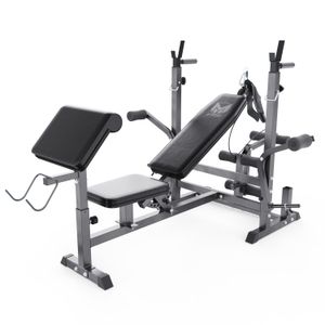 Скамья со стойками под штангу DFC GYRONETICS GN008 с партой для бицепса DFC GN008